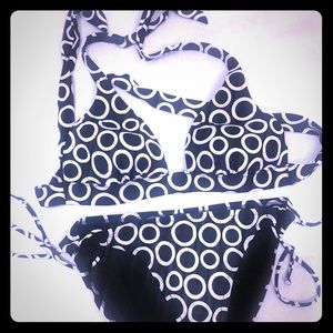 📌Victoria Secret swimsuit black and white bikini